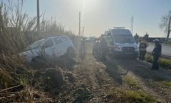 Manavgat'ta otomobil tarlaya uçtu