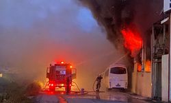 Antalya'da depoda yangın