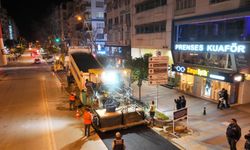 Güllük Caddesi’nde bakım çalışması