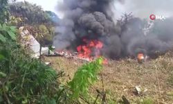 110 askerin bulunduğu askeri kargo uçağı düştü