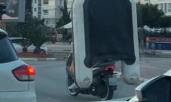 Konyaaltı'da tehlikeli yolculuk