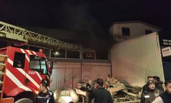 Manavgat'ta tekne bakım ve imalathanesinde yangın