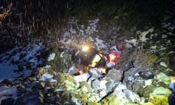 Otomobil şarampole uçtu