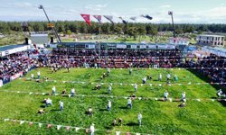 Kepez'de pehlivanlar er meydanında