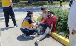 Minibüsler çarpıştı: 2 yaralı