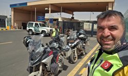 Motosikletle 7 bin kilometrelik yolculuk