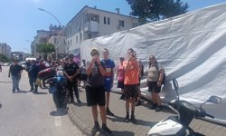 Manavgat'ta turistler alışverişi bıraktı video çekti