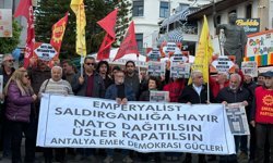 Antalya’da NATO protestosu