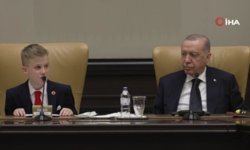 Erdoğan, Bakan Tekin ve çocukları kabul etti