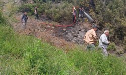 Alanya'da makilik alanda yangın