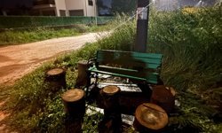 Parktan çalınan bank bulundu