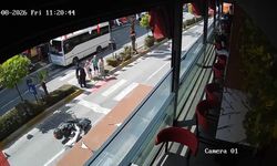 Manavgat'ta kaza güvenlik kamerasında