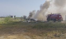 Manavgat'ta çöp yangını korkuttu