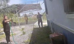 Manavgat'ta müstakil evde yangın