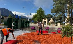 Kemer caddeleri renklendi