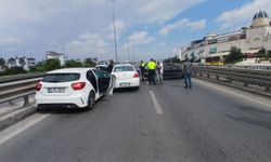 Manavgat'ta zincirleme kaza trafiği aksattı