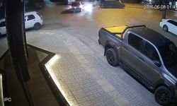 Motosikletli metrelerce uçtu