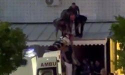 Cam silerken düştü