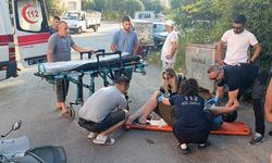Kazada motosiklet sürücüsü yaralandı