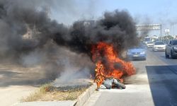Motosiklet küle döndü