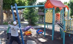 Kepez'de park yenileme çalışması
