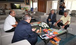 Başkan Topaloğlu, ATSO Başkanı Hacısüleyman ile bir araya geldi