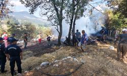 Kumluca'da korkutan yangın