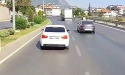 Siren ve kornalara rağmen ambulansa yol vermedi!