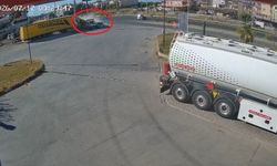 Manavgat'ta kaza anı kamerada!
