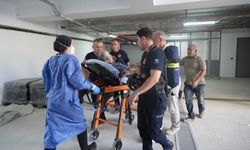 İnşaatta yoğun koku 2 işçiyi bayılttı