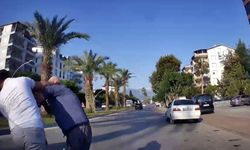 Gazipaşa'da trafikteki kavga görüntüleri ortaya çıktı