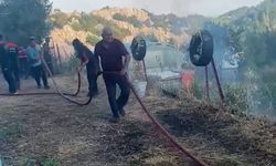 Döşemealtı'da orman yangını panik yarattı
