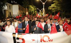 Elmalı'da kortej yürüyüşü