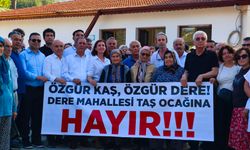 Kaş'ta mermer ocağına karşı ortak tepki