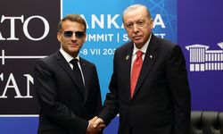 Erdoğan, Macron ile görüştü