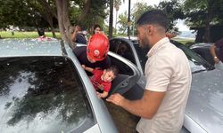 Firuz'u itfaiye kurtardı