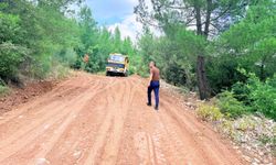 Kemer'de yayla yollarında bakım ve onarım