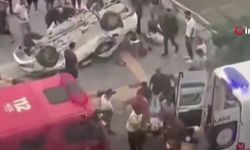 Takla atan otomobilde 2 kişi hayatını kaybetti