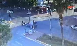 Manavgat'ta kaza anı kamerada