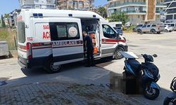 Otomobil ile motosiklet çarpıştı
