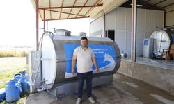 Büyükşehir'den süt tankı desteği