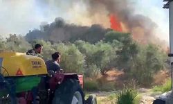 Aksu'da korkutan yangın