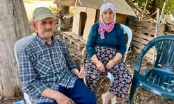 Yangın yaşlı çiftin evini yok etti