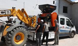 Korkutelili üreticiye yem ezme makinesi desteği