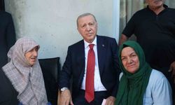 Erdoğan Rize’de komşularını ziyaret etti