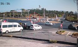 Manavgat'ta kaza anı saniye saniye görüntülendi