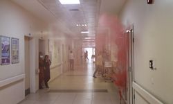Hastanede yangın tatbikatı