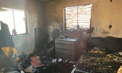 Ev yangınında 1 kişi dumandan etkilendi