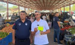 Serik'te pazar esnafına fiyat etiketi
