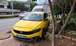 Taksi ile ticari araç çarpıştı